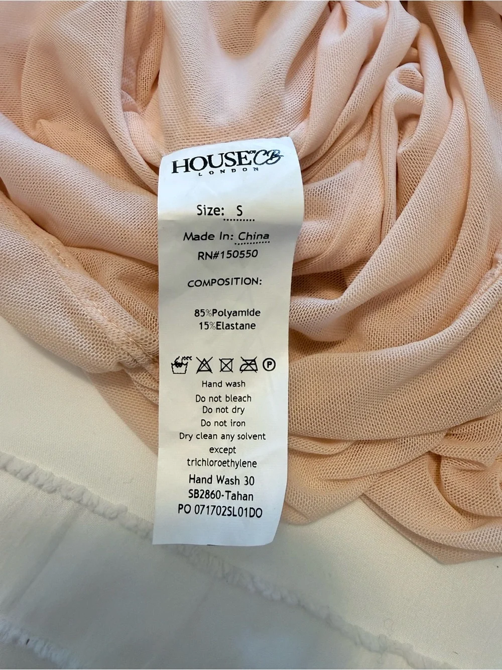 House of CB Blush Ruched Off-Shoulder Midi Dress